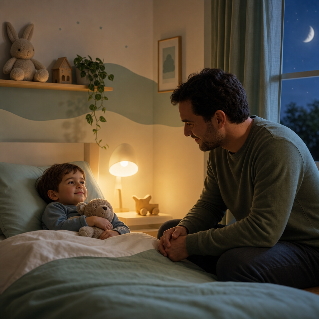 Niño de 3 años que no duerme solo, rutina y presencia gradual sin peleas.