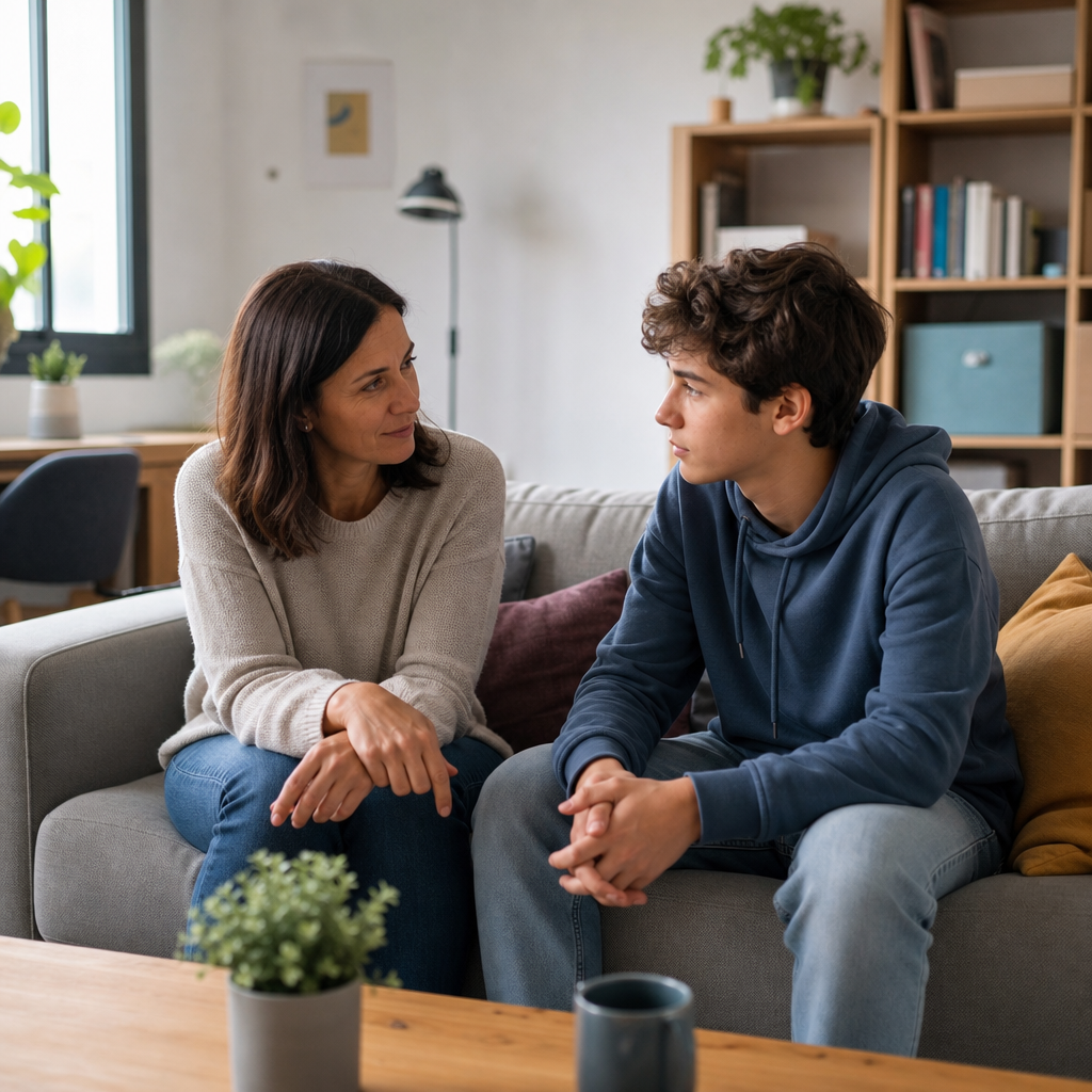 Recurso visual para familias con adolescentes que rechazan ir al instituto