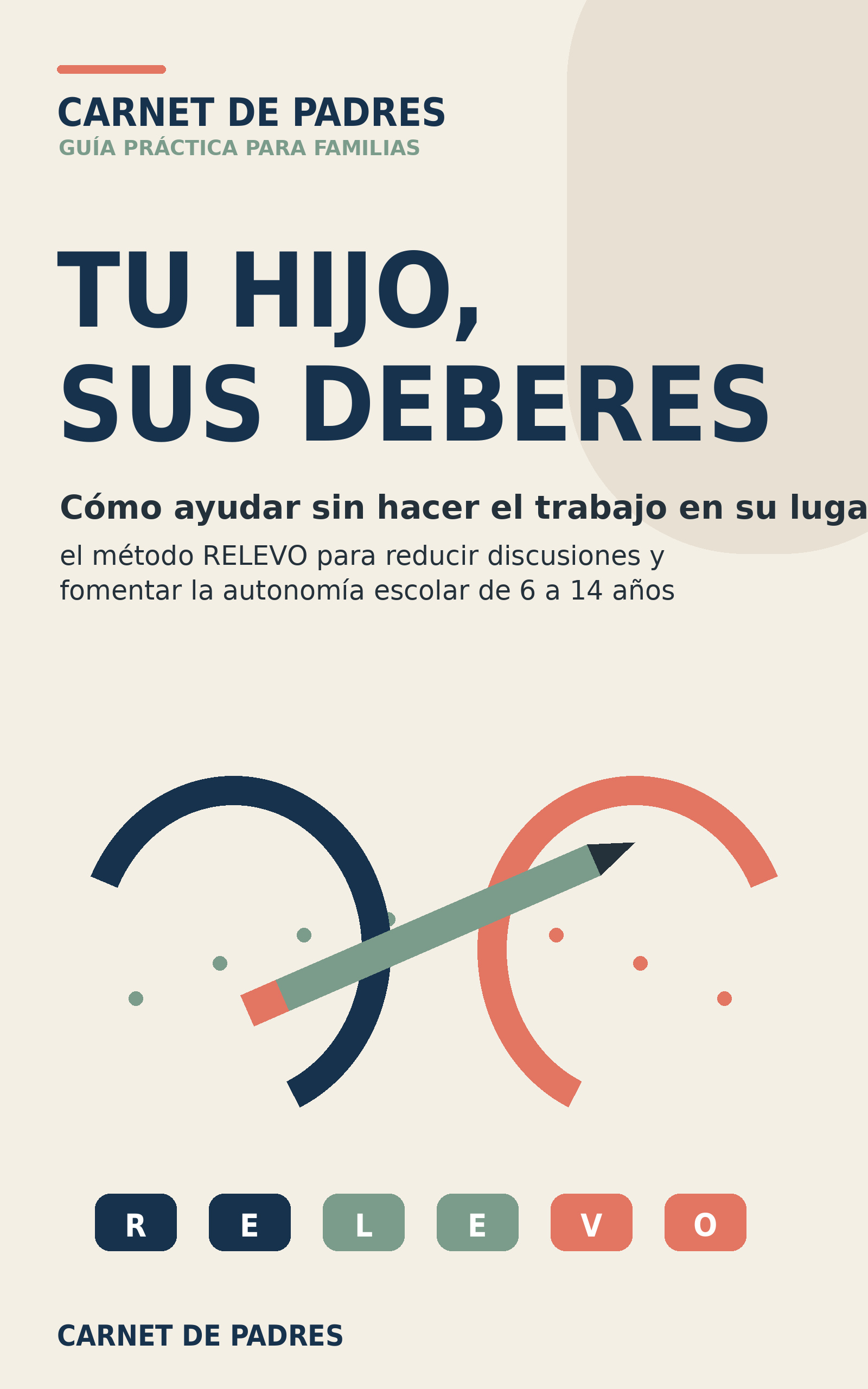 Portada del libro Tu hijo, sus deberes, de Carnet de Padres